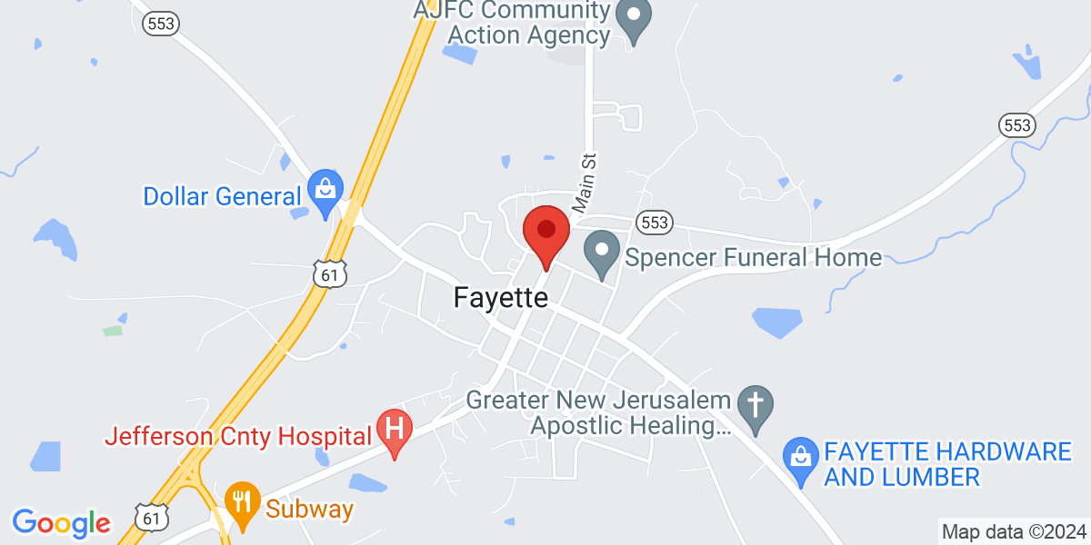 Map of Jefferson County Public Library — Fayette